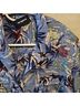 The Kooples 100% Silk Floral Blue Purple Short Sleeve Button-Down Shirt Size S - photo 4