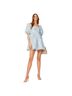 Self-Portrait 100% Polyester Floral Blue Casual Dress Size 10 - photo 1
