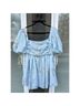 Self-Portrait 100% Polyester Floral Blue Casual Dress Size 10 - photo 4
