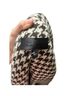 Nili Lotan 100% Wool Houndstooth Black White Coat Size L - photo 4