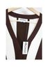 Monse 100% Wool Stripes Brown White Jacket Size L - photo 4