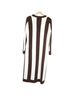 Monse 100% Wool Stripes Brown White Jacket Size L - photo 2