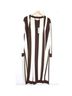 Monse 100% Wool Stripes Brown White Jacket Size L - photo 3