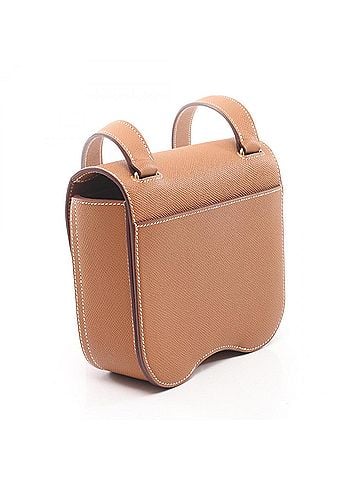 Hermès Hermes Della Cavalleria Mini Shoulder Bag/Handbag, Leather, Veau Epsom, Brown, Women's. (view 2)