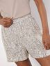 APRICOT Brown Sequin Pullon Shorts Size S - photo 3