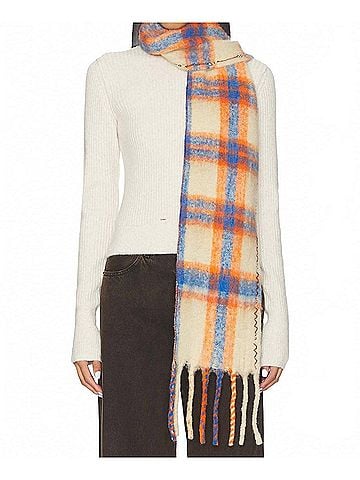 Free People Women's Highland Plaid Skinny Scarf (view 2)