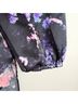 Amanda Uprichard 100% Silk Floral Black Pink Blouse Size L - photo 4