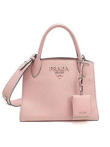 Prada PRADA Prada Tote Bag 1BA156 2-Way Saffiano Leather Women's Pink (view 1)