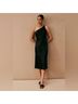 BHLDN 100% Polyester Green Cocktail Dress Size 16 - photo 3