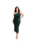 BHLDN 100% Polyester Green Cocktail Dress Size 16 - photo 1
