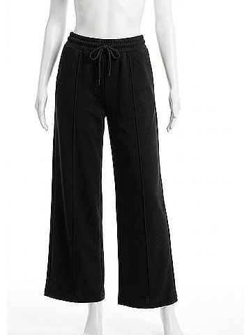Umgee High Waisted Sweatpants in Black (view 1)