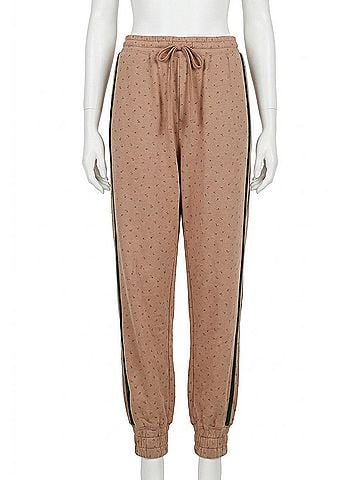 White Birch Teagan Blossom Joggers in Toffee (view 1)