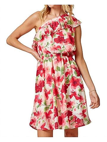 Andree by UNIT Perfectly Sunkissed Dress in Fuchsia (view 2)