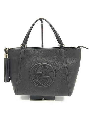 Gucci GUCCI Soho Handbag Shoulder Bag Interlocking G 369176 520981 Black (view 1)