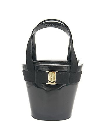 Salvatore Ferragamo Salvatore Ferragamo Vara Ribbon Leather Handbag, Black, 21-6161 (view 1)
