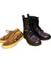 Art Class 100% Other Floral Purple Black Tan Boots Size 4 - photo 1