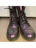 Art Class 100% Other Floral Purple Black Tan Boots Size 4 - photo 5
