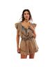 Free People 100% Cotton Multi Color Romper Size XS - photo 1