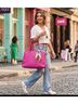 Vera Bradley 100% Leather Pink Leather Satchel One size - photo 5