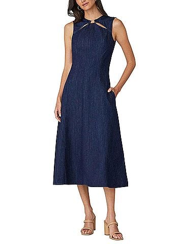 Shoshanna Maria Dress in Indigo (view 2)