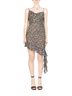 Bec & Bridge Black Portia Asymmetric Mini Dress in Python Size 8 - photo 2