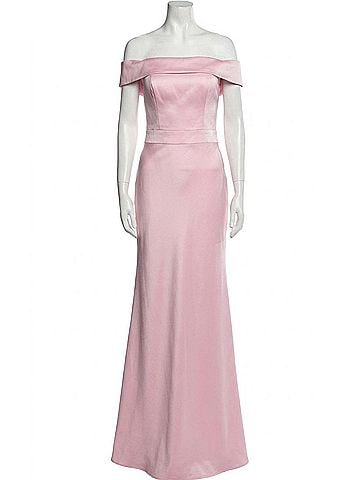 La Femme Off The Shoulder Dress in Light Pink (view 1)