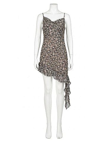 Bec & Bridge Portia Asymmetric Mini Dress in Python (view 1)