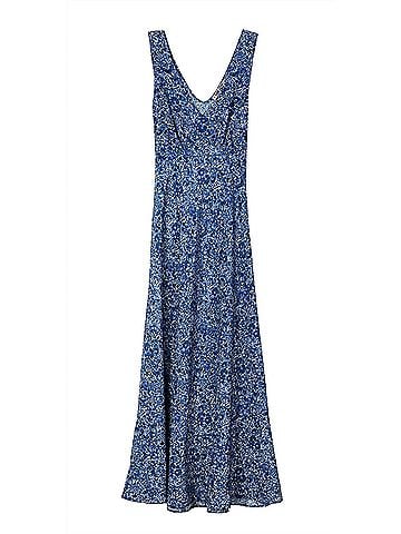 Ciao Lucia Reine Satin Maxi Dress in Daisy (view 1)