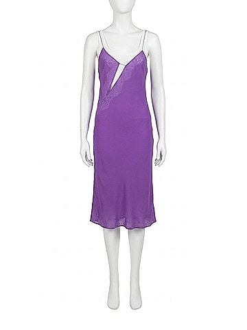 Christopher Esber Encased Lace Cami Tank Dress in Purple (view 1)