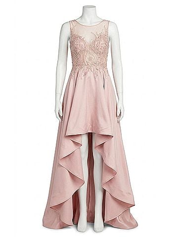 Terani Couture High Low Blush Gown in Blush (view 1)