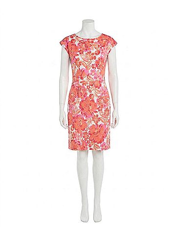 Jude Connally Joelle Dress in Peony Dream White Gold (view 1)