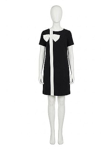 Joseph Ribkoff Knee-Length Shift Dress in Black (view 1)
