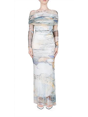 Christopher Esber Veiled Dress in Multi (view 2)