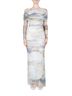 Christopher Esber Gray Veiled Dress in Multi Size S - photo 2