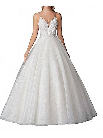MoriLee by Madeline Gardner Starlet Crystal And Pearl Dress in Ivory (view 2)