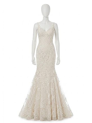 MoriLee by Madeline Gardner Marceline Frosted Bridal Gown in Ivory/Champagne (view 1)