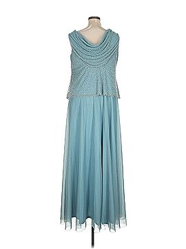 slim fit dress slacks Cachet 58250Z - Long Sheath Dress