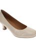 Array 100% Leather Ivory Heels Size WIDE - photo 1