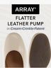 Array 100% Leather Ivory Heels Size WIDE - photo 3