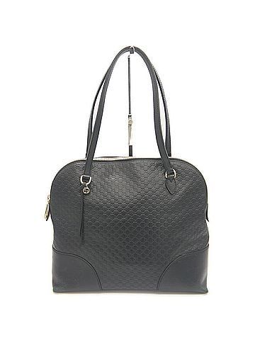 Gucci GUCCI Micro GG Handbag/Shoulder Bag 449243 524947 Shima Leather Black (view 1)