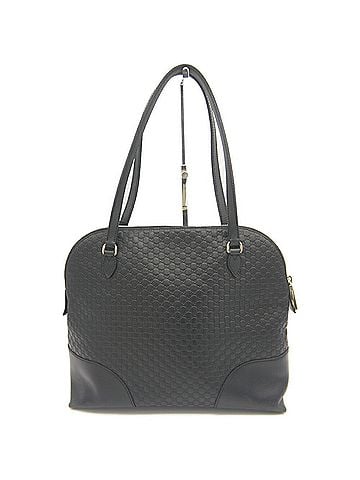 Gucci GUCCI Micro GG Handbag/Shoulder Bag 449243 524947 Shima Leather Black (view 2)