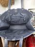 Coach Print Blue Black Leather Tote One size - photo 5