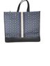 Coach Print Blue Black Leather Tote One size - photo 2