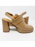 Sézane 100% Leather Solid Tan Brown Mule/Clog Size 10 - photo 10