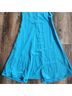 retrofête Solid Blue Cocktail Dress Size L - photo 12