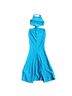 retrofête Solid Blue Cocktail Dress Size L - photo 2