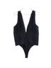 retrofête 100% Silk 48% Modal 47% Cotton 5% Spandex Solid Black Bodysuit Size M - photo 2