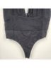 retrofête 100% Silk 48% Modal 47% Cotton 5% Spandex Solid Black Bodysuit Size M - photo 5