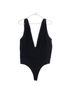 retrofête 100% Silk 48% Modal 47% Cotton 5% Spandex Solid Black Bodysuit Size M - photo 1