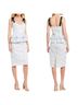 Gianni Bini 100% Polyester 5% Elastane Floral Blue White Cocktail Dress Size 8 - photo 1
